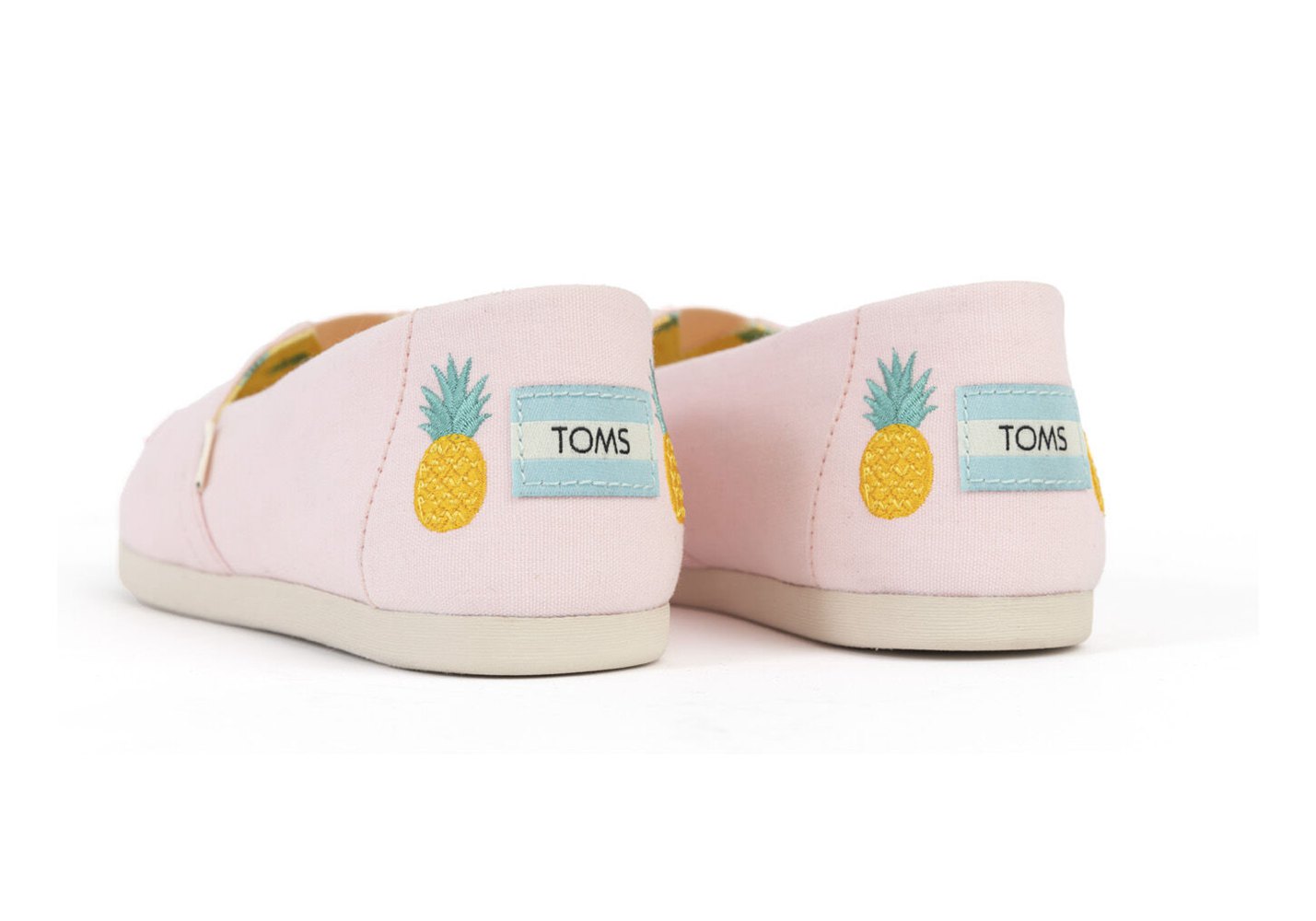 Toms Espadryle Damskie Różowe - Alpargata Embroidery - 74TNJPGZR